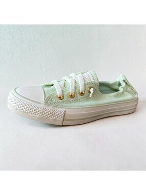 Converse Women’s Size 6 Chuck Taylor Low Top Sneakers Mint Green Slip On